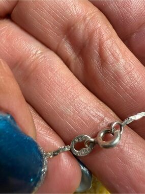 (3) Sterling Silver 925 Italy Necklaces - 18/20 inches